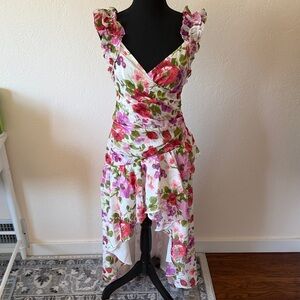 NWT ABERCROMBIE Floral Ruffle Dress SIZE SMALL